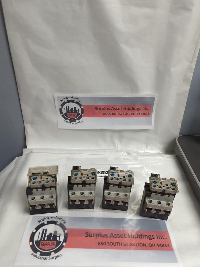 Used ALLEN BRADLEY,592-B1DT,OVERLOAD RELAY SERIES A 1.0-2.9A LOT OF 4 PRE-OWNED