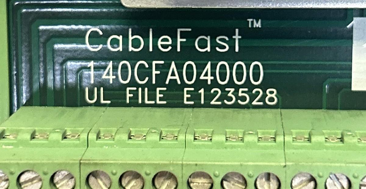 Used SCHNEIDER ELECTRIC MODICON,140CFA04000,WIRING BLOCK