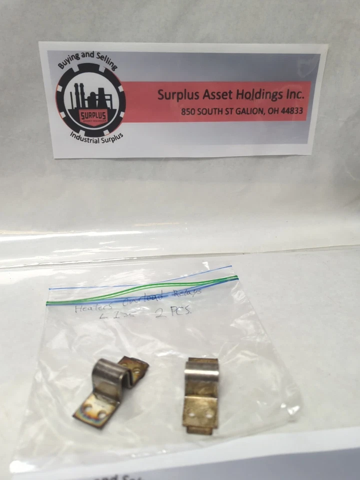 Used SYLVANIA,L135,OVERLOAD HEATER ELEMENT LOT OF 2 PRE-OWNED