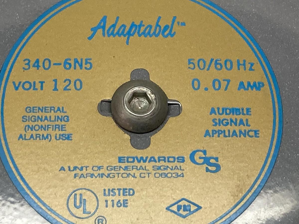 Edwards Signaling,340-6N5,Adaptabel Bell 120V 50/60Hz 6 Inch