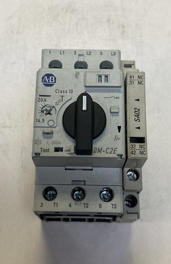 Used ALLEN BRADLEY,140M-C2E-C20,MOTOR PROTECTION CIRCUIT BREAKER 14.5-20A