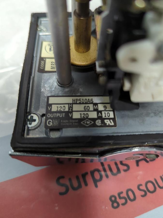 Used EAGLE SIGNAL,HP510A6,RESET TIMER 120V 10A PRE-OWNED