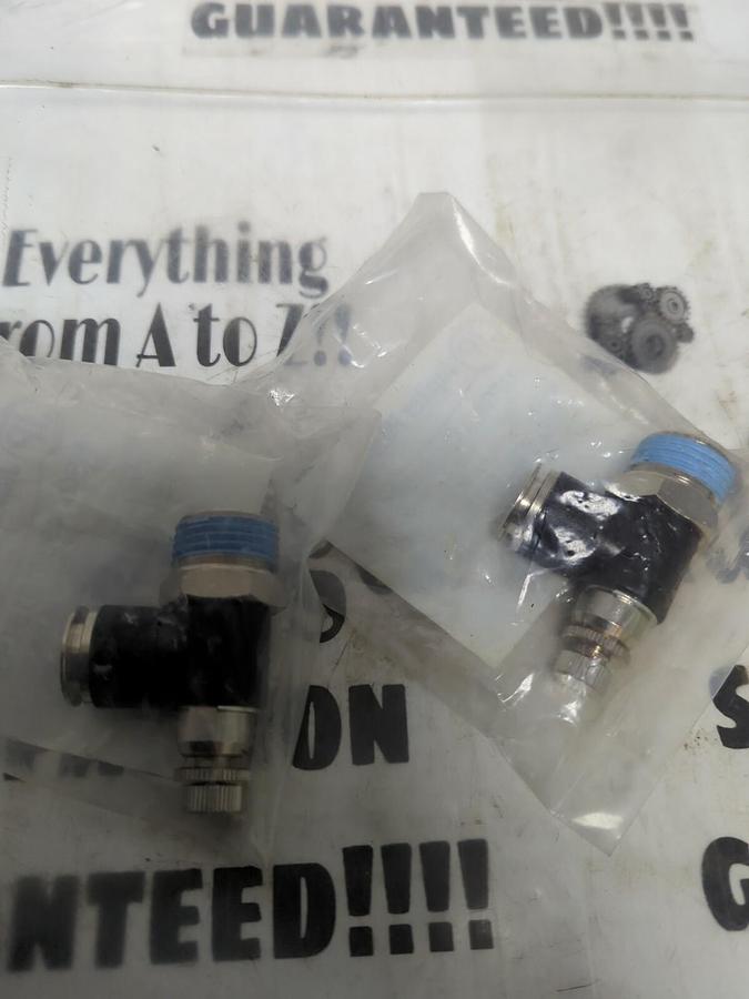 JUPITER PNEUMATICS,4827101515JP, 1/2NPTX1/2INOD RIGHT ANGLE FLOW VALVE LOT OF  2