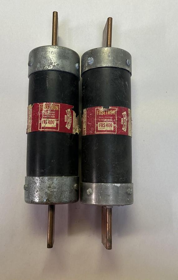 Used BUSSMANN,FRS400,FUSETRON FUSE 400A 600V LOT OF 2