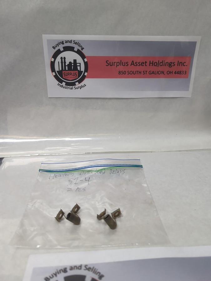 Used JOSLYN CLARK,S1-4,OVERLOAD THERMAL HEATER ELEMENT LOT OF 2 PRE-OWNED