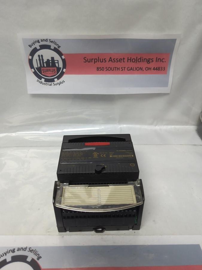 Used GE FANUC,IC200MDL240H,INPUT MODULE WITH IC200CHS002L I/O CARRIER PRE-OWNED