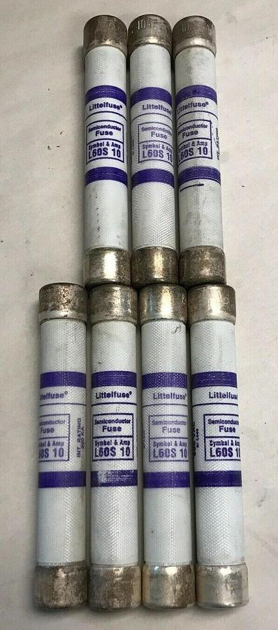 LittelFuse,L60S-10,Fuse 10Amp 600V LOT OF 7