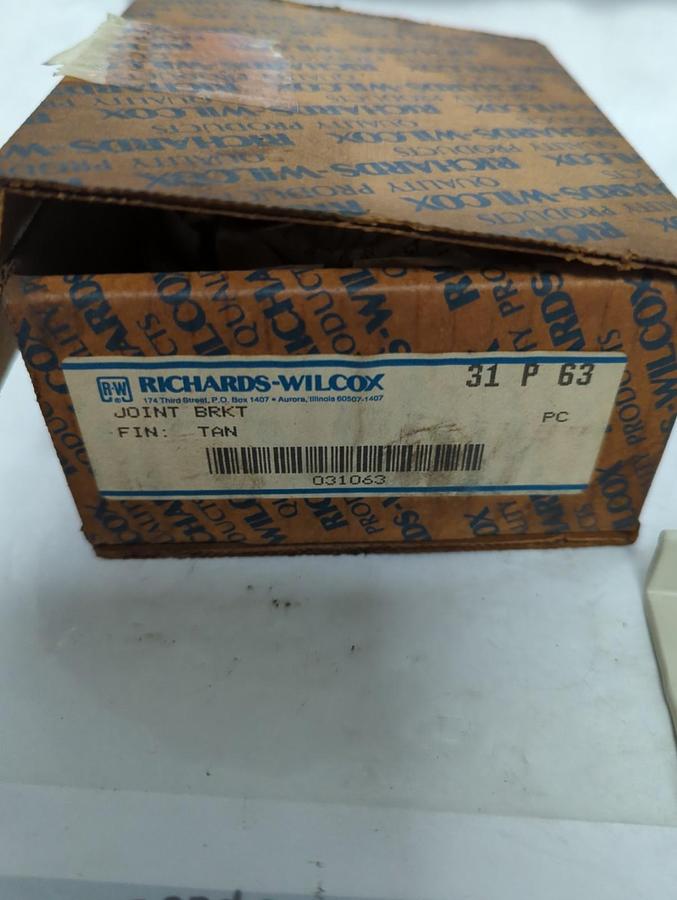 RICHARDS-WILCOX,31 P 63,JOINT BRACKET TAN NOS