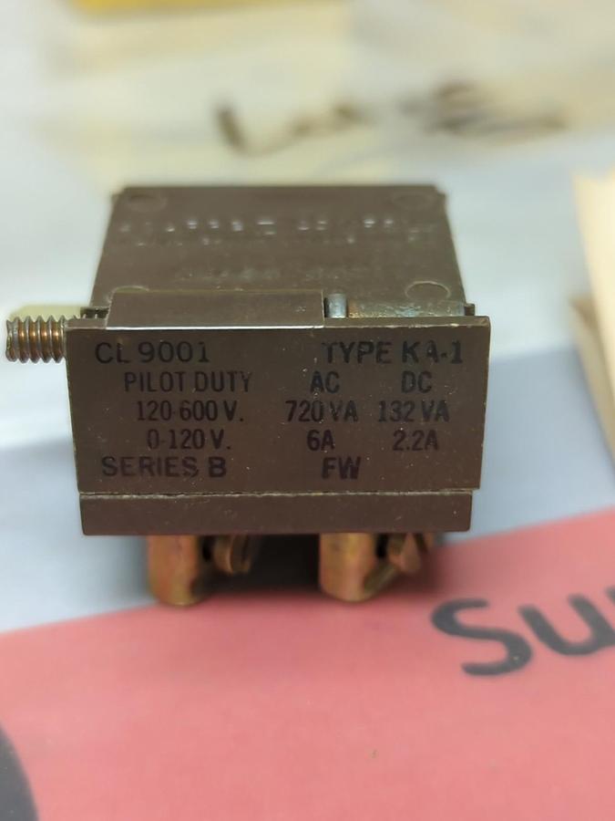 SQUARE D,9001 KA-1,CONTACT BLOCK SERIES B LOT OF 5 NOS