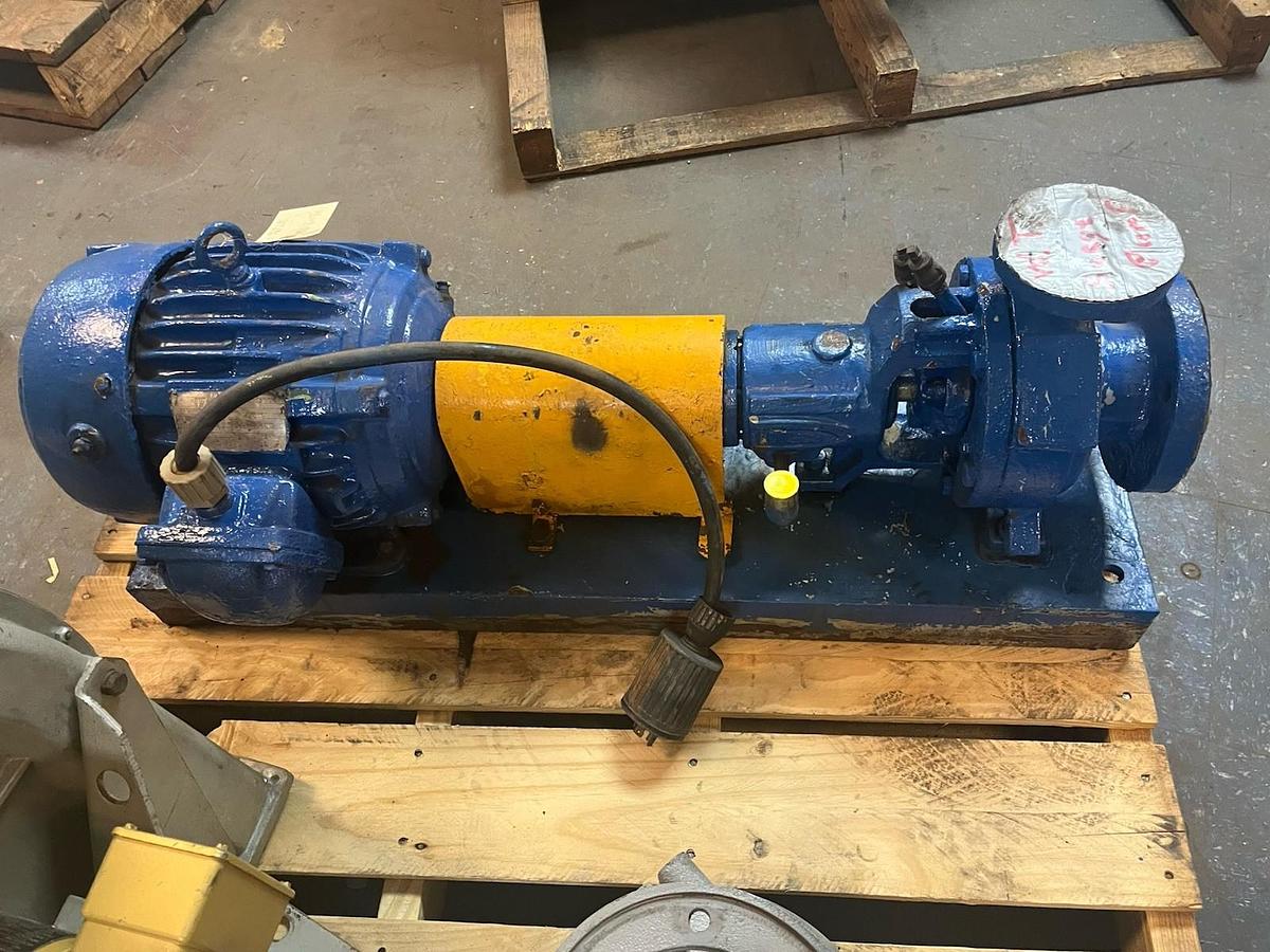 Used DURCO,1.5X3-8,CENTRIFUGAL PUMP 7.5HP 3PH 213T 3500RPM