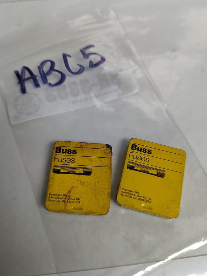 COOPER BUSSMANN,ABC-5,5 AMP FUSE LOT OF 6 NOS
