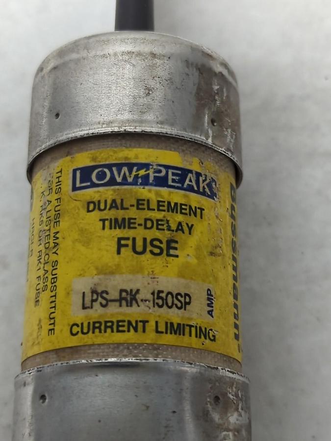 Used COOPER BUSSMANN,LPS-RK-150SP,LOW-PEAK 150 AMP FUSE PRE-OWNED