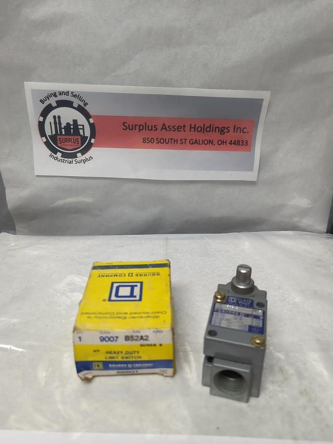 SQUARE D,9007-B52A2,HEAVY DUTY LIMIT SWITCH SERIES B NOS