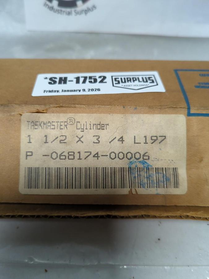 REXROTH,P68174-0006,CYLINDER 1 1/2X 3/4 200PSI L197 NOS