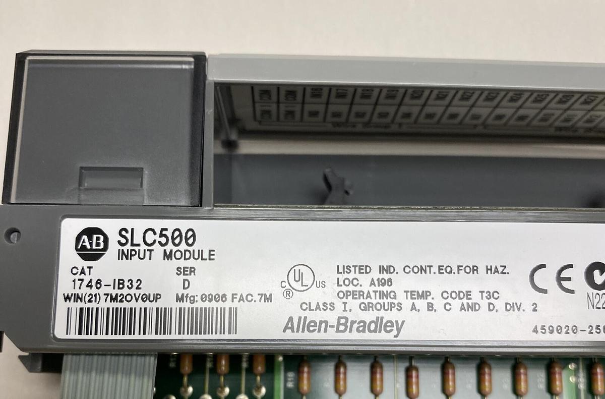 Used Allen-Bradley,1746-IB32,Series D SLC500 Input Module Lot Of 4