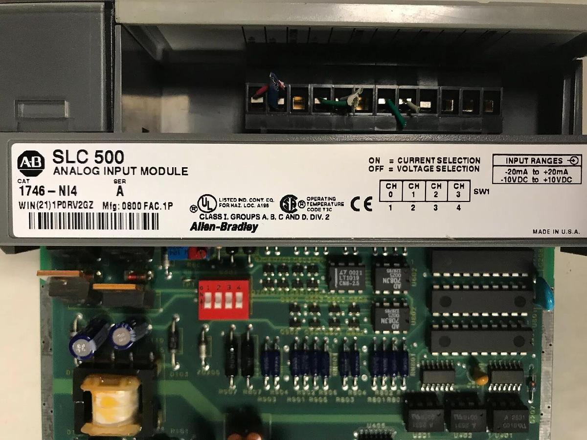 Used Allen Bradley,1746-NI4,Analog Input Module Series A