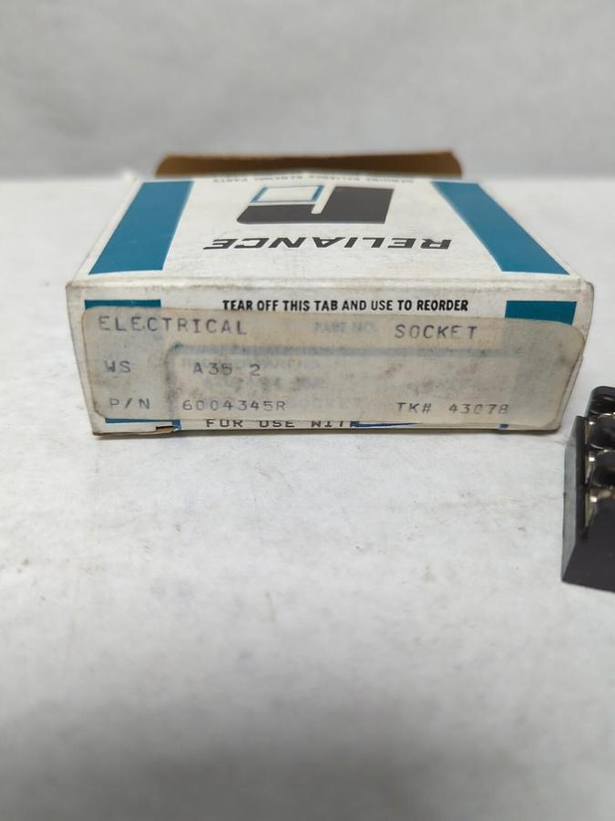 RELIANCE ELECTRIC,6004345R,RELAY SOCKET NOS