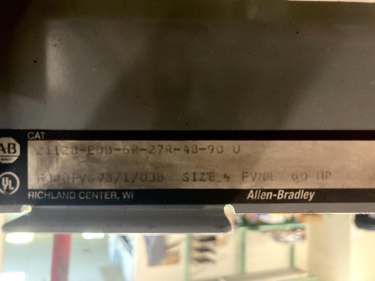 Used Allen-Bradley,2100 2112B,Size 4 38 INCH Fused MCC Starter Feeder Bucket