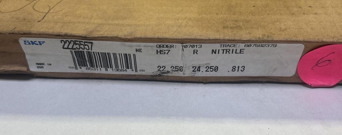 SKF,2225557,OIL SEAL 24.250" X .813" NOS