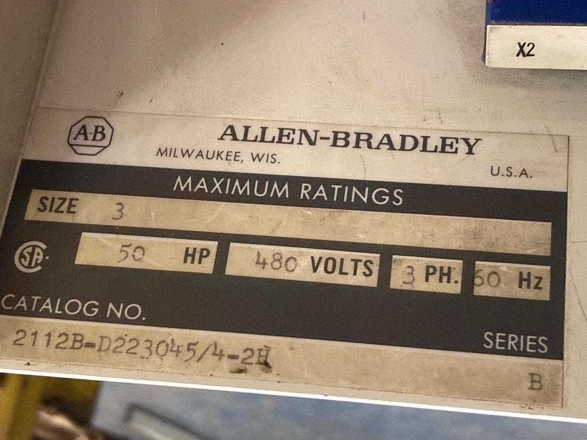 Used Allen-Bradley,2100 2112B,Size 3 Fused MCC 32 INCH Starter Feeder Bucket