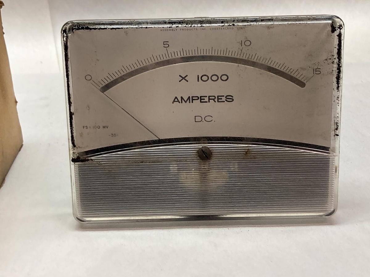 Used API,61-6911-0000,Shielded Amperes Meter 0-15 PSI
