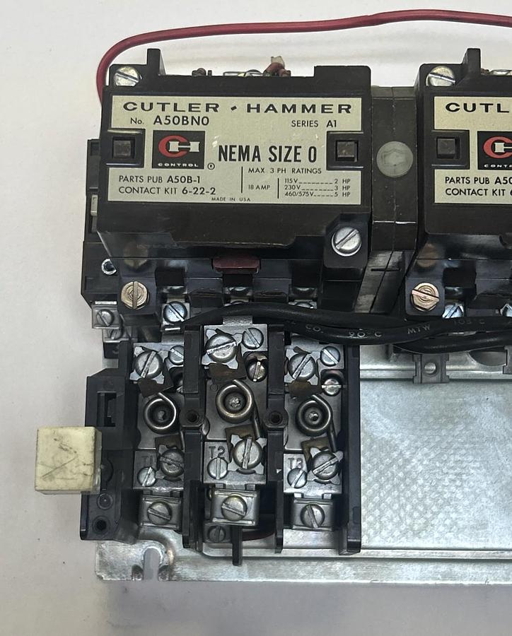 Used CUTLER-HAMMER,A50BN0,REVERSING STARTER SIZE 0