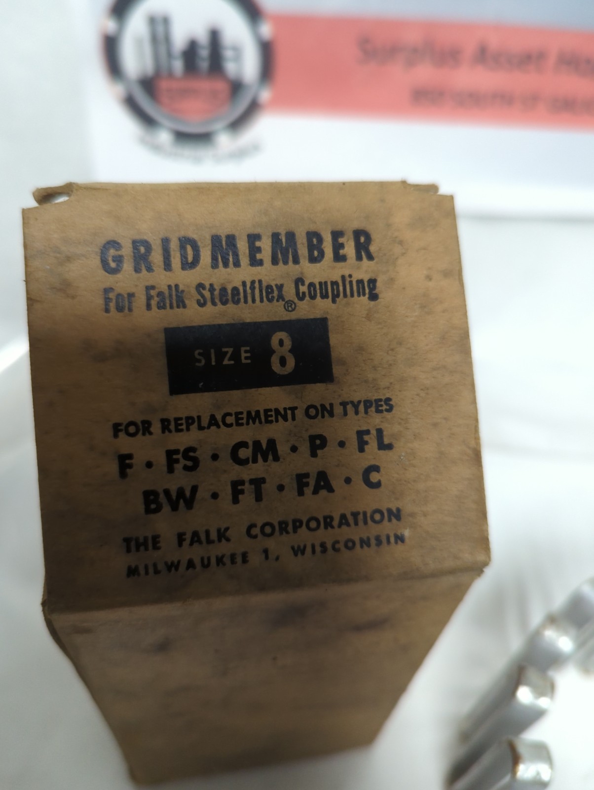 FALK,SIZE 8,GRIDMEMBER FOR FALK STEELFLEX COUPLING NOS