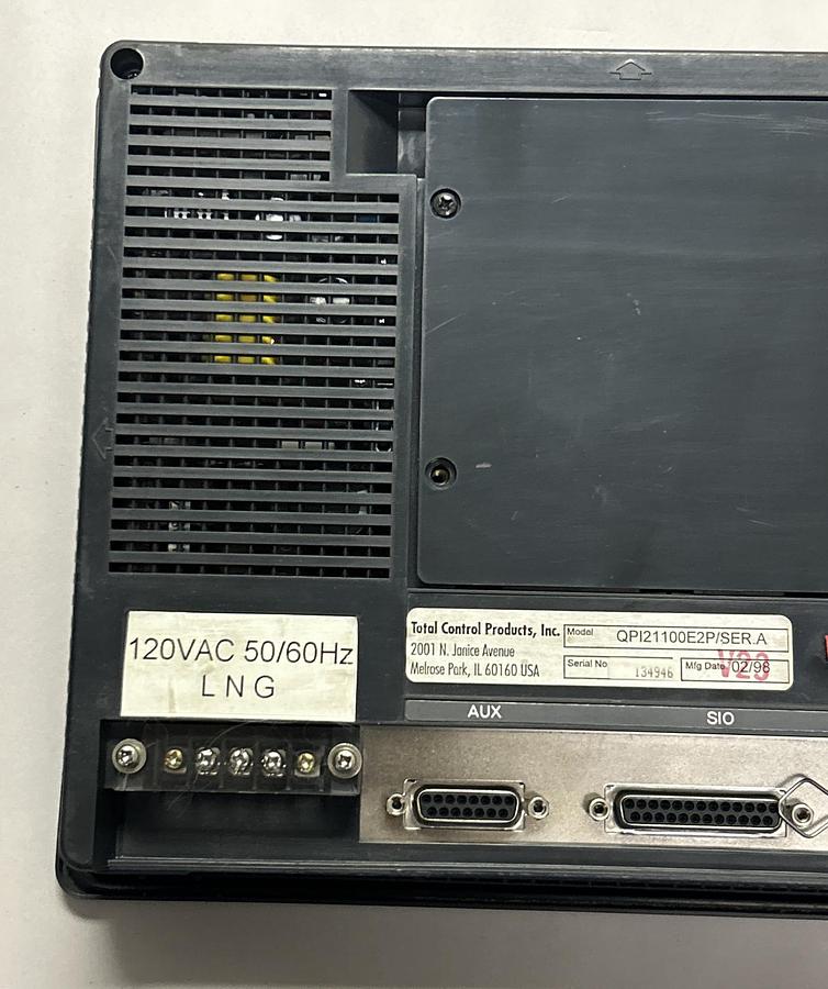 Used TOTAL CONTROL PRODUCTS,QPI21100E2P,OPERATOR INTERFACE