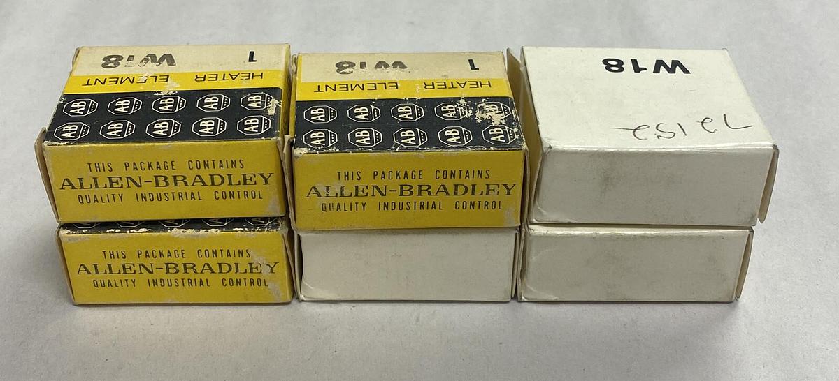 Allen-Bradley,W18,Heater Lot Of 6 New