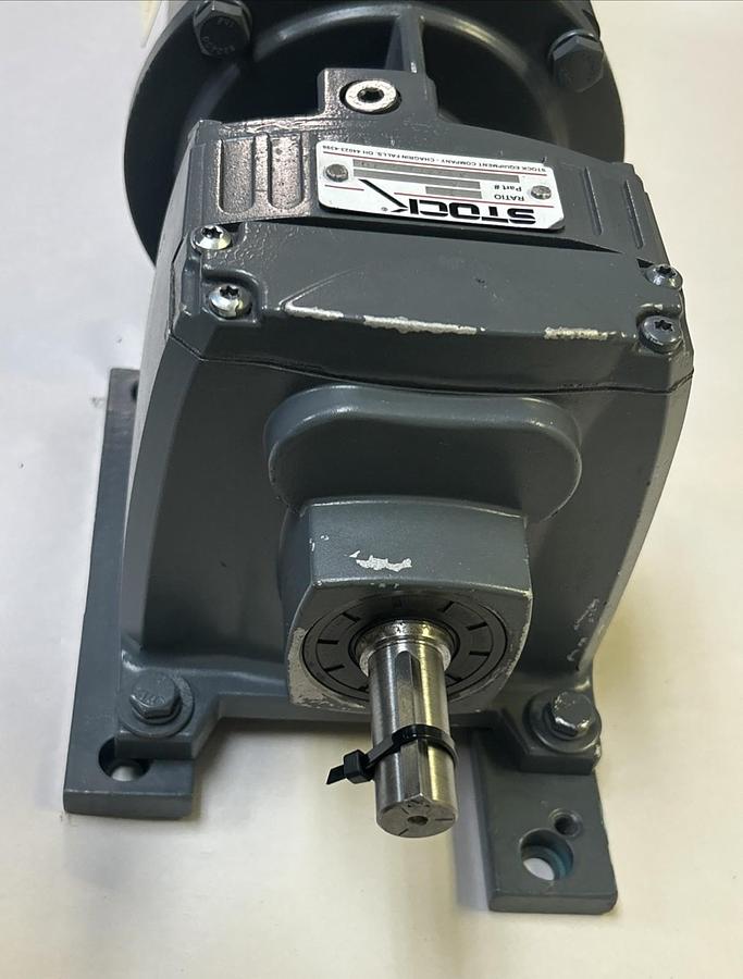 Used STOCK EQUIPMENT,AY2270D20,GEAR REDUCER 3 RATIO BALDOR 1/3HP 1725RPM