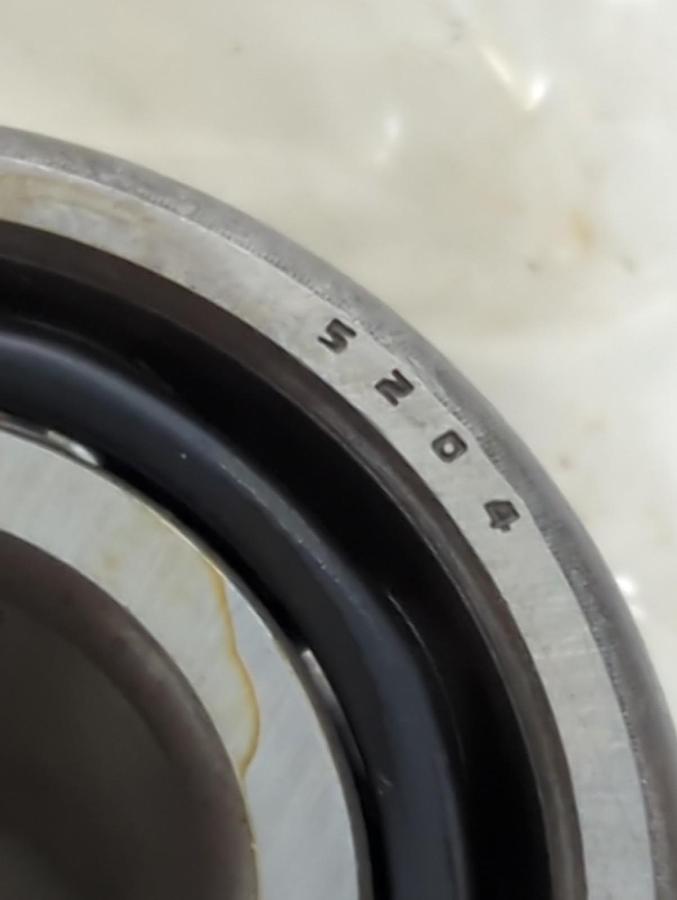 NACHI,5204A,DOUBLE ROW ANGULAR CONTACT BEARING W/ SNAP RING 20MM BORE NOS