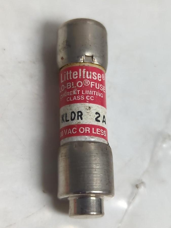 Used LITTELFUSE,KLDR-2,SLO-BLO 2 AMP FUSE LOT OF 8 PRE-OWNED