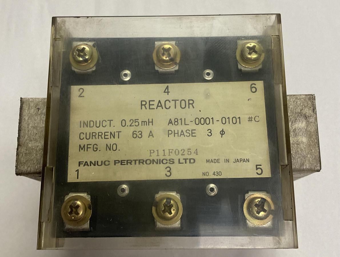 Used FANUC,A81L-0001-0101,LINE REACTOR 63A 3PH