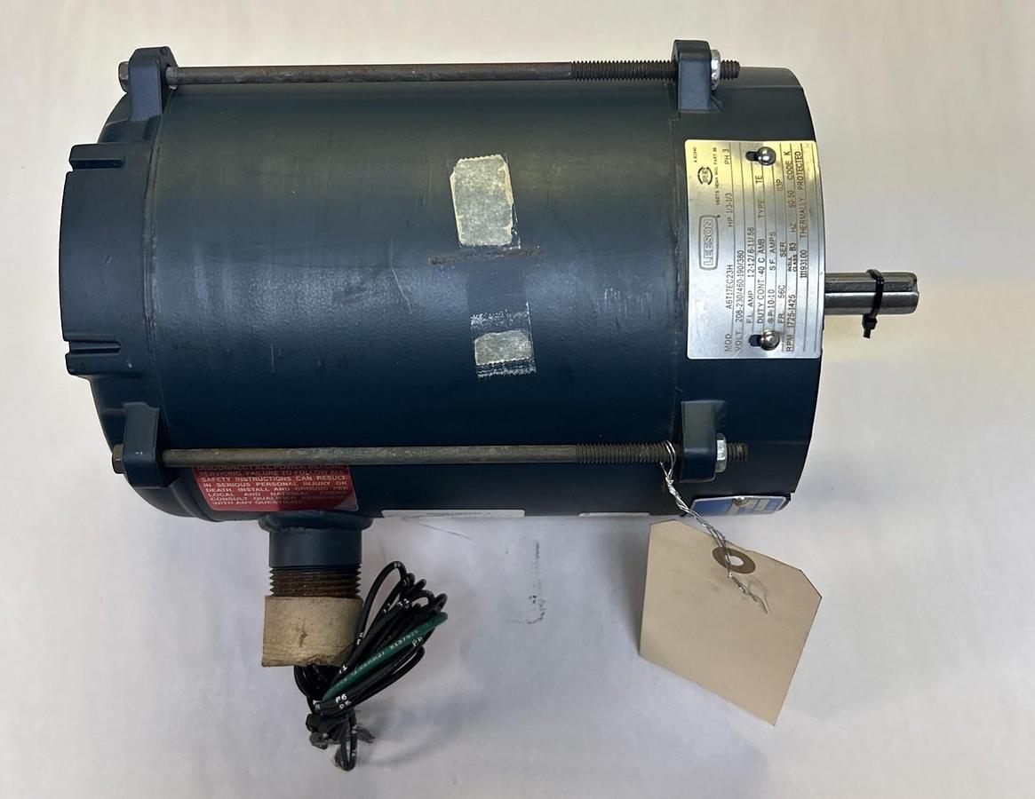 LEESON,A6T17EC23H,MOTOR 1/3HP 1725RPM 208-230/460-190/380V 3PH 56C FR