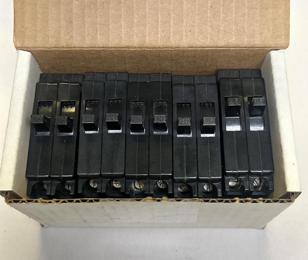 Used ITE,QT1-1515,TANDEM CIRCUIT BREAKER 15A 120/240V 2P LOT OF 5