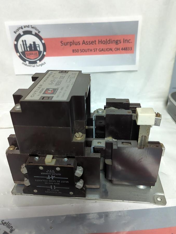 Used CUTLER-HAMMER,A10DN0,MOTOR STARTER SIZE 2 3-POLE 45 AMP PRE-OWNED