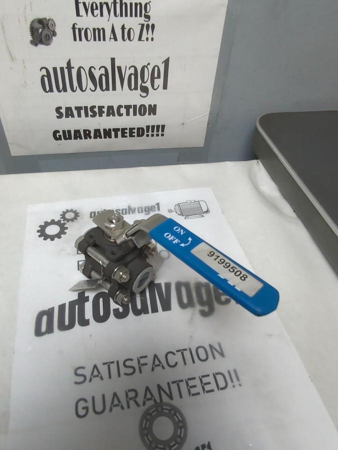 A-T CONTROLS,SERIES 55C,1/2 INCH SOCKET WELD BALL VALVE 1000 PSI NOS