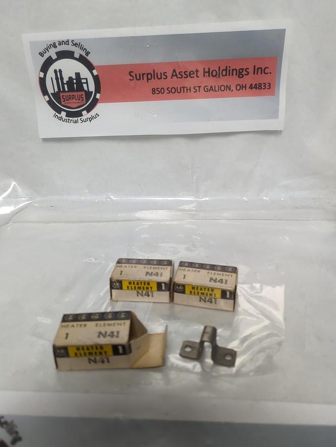 ALLEN BRADLEY,N41,THERMAL OVERLOAD HEATER ELEMENT LOT OF 3 NOS
