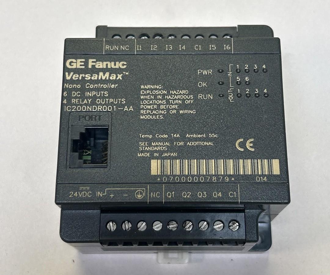 Used GE FANUC,IC200NDR001-AA,VERSAMAX NANO CONTROLLER