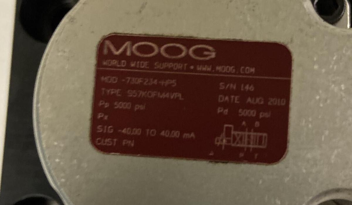 Used Moog,730F234-HPS,Servo Valve S57KCFM4VPL