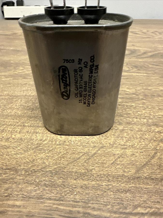 Used Dayton,4X448,15 MFD Oil Capacitor