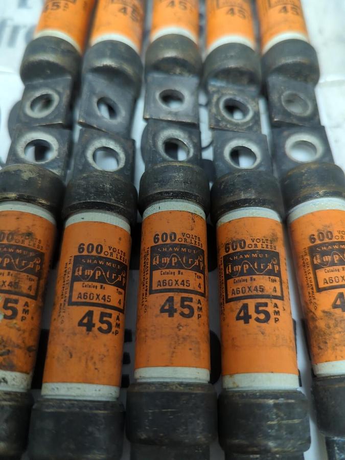FERRAZ SHAWMUT,A60X45,TYPE-4 FUSES LOT OF 10 NOS