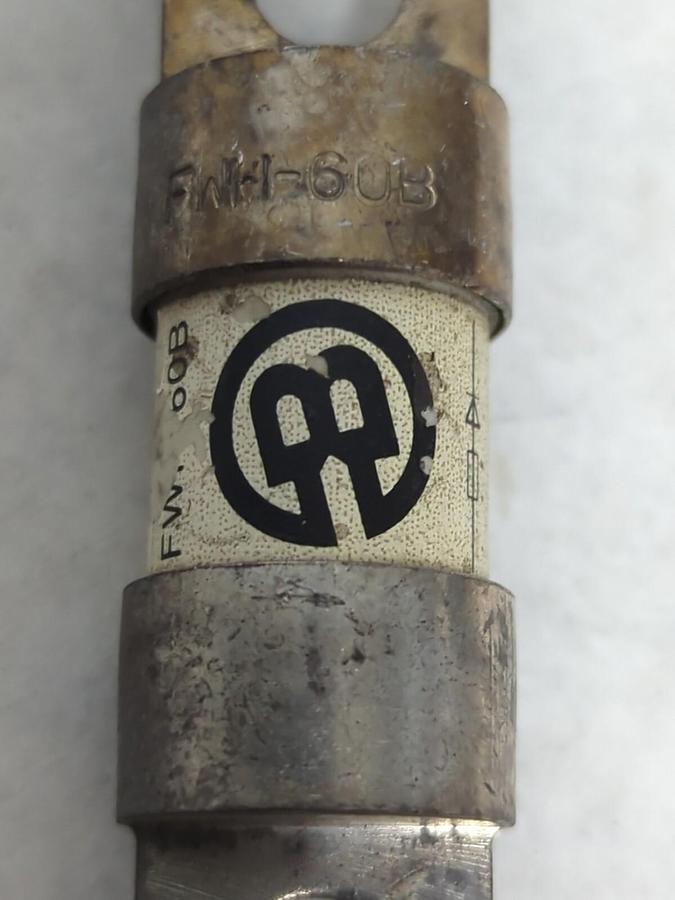 Used COOPER BUSSMANN,FWH-60B,SEMI-CONDUCTOR 60 AMP FUSE LOT OF 4 PRE-OWNED