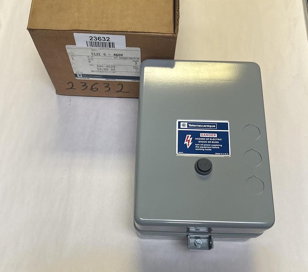 TELEMECANIQUE,2201ICEB231KA-11-29,MAGNETIC STARTER SIZE 0 NOS