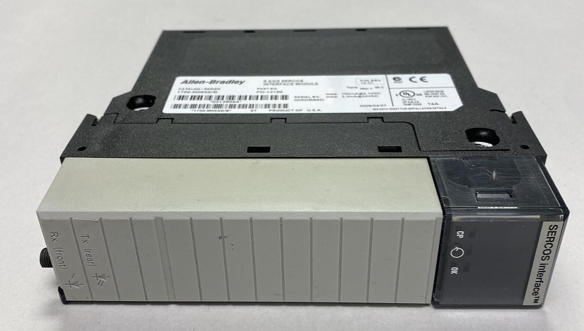 Used ALLEN BRADLEY,1756-M08SE,SER B 8 AXIS SERCOS INTERFACE MODULE