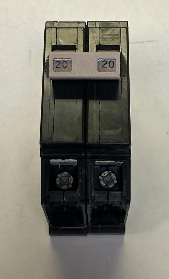 Used EATON,CH220,CIRCUIT BREAKER 20A 120/240V 2P