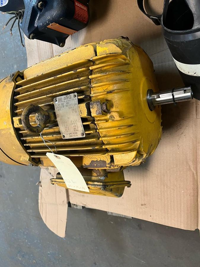Used WEG,3HP,BRAKE MOTOR 1675RPM 3PH 213U 460V