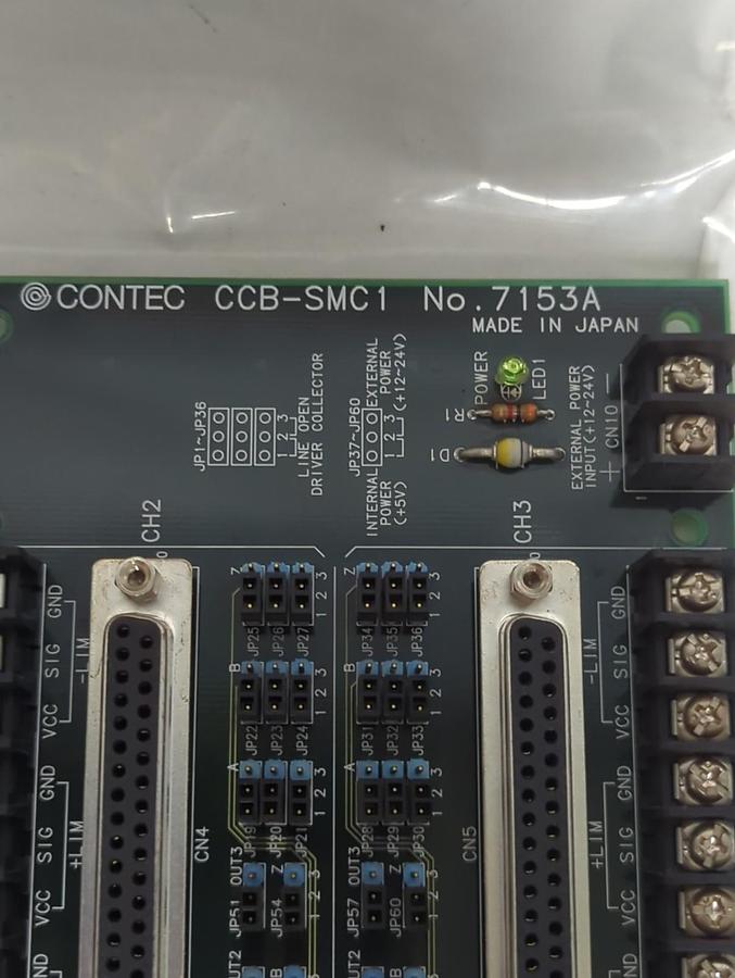 Used CONTEC,CCBSMC1,CONTROL BOARD NO. 7153A PRE-OWNED
