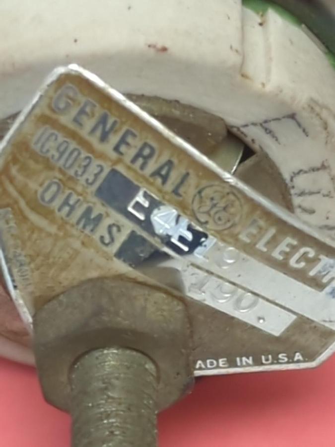 Used GENERAL ELECTRIC,IC9033 E4E19,RESISTOR 190 OHMS PRE-OWNED