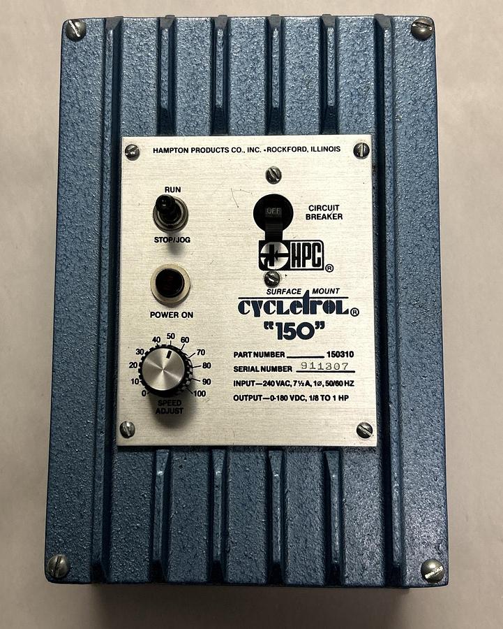 HAMPTON PRODUCTS,150310,CYCLETROL 150 DC MOTOR CONTROLLER NOS
